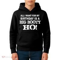 Big Booty Ho For My Birthday Kids Hoodie thumb 4