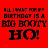 Big Booty Ho For My Birthday Santa Hat thumb 1