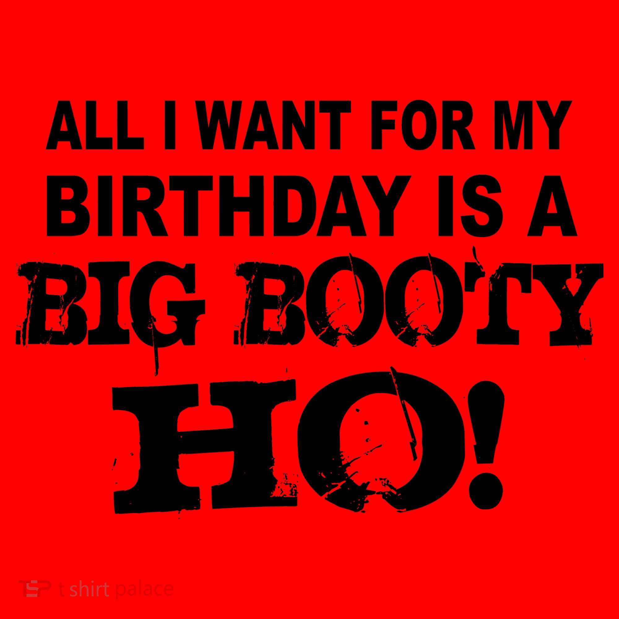 Big Booty Ho For My Birthday Santa Hat