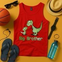 Big Brother Dinosaur Tank Top thumb 4