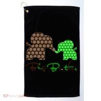 Big Brother Elephant Family Golf Towel thumb 0