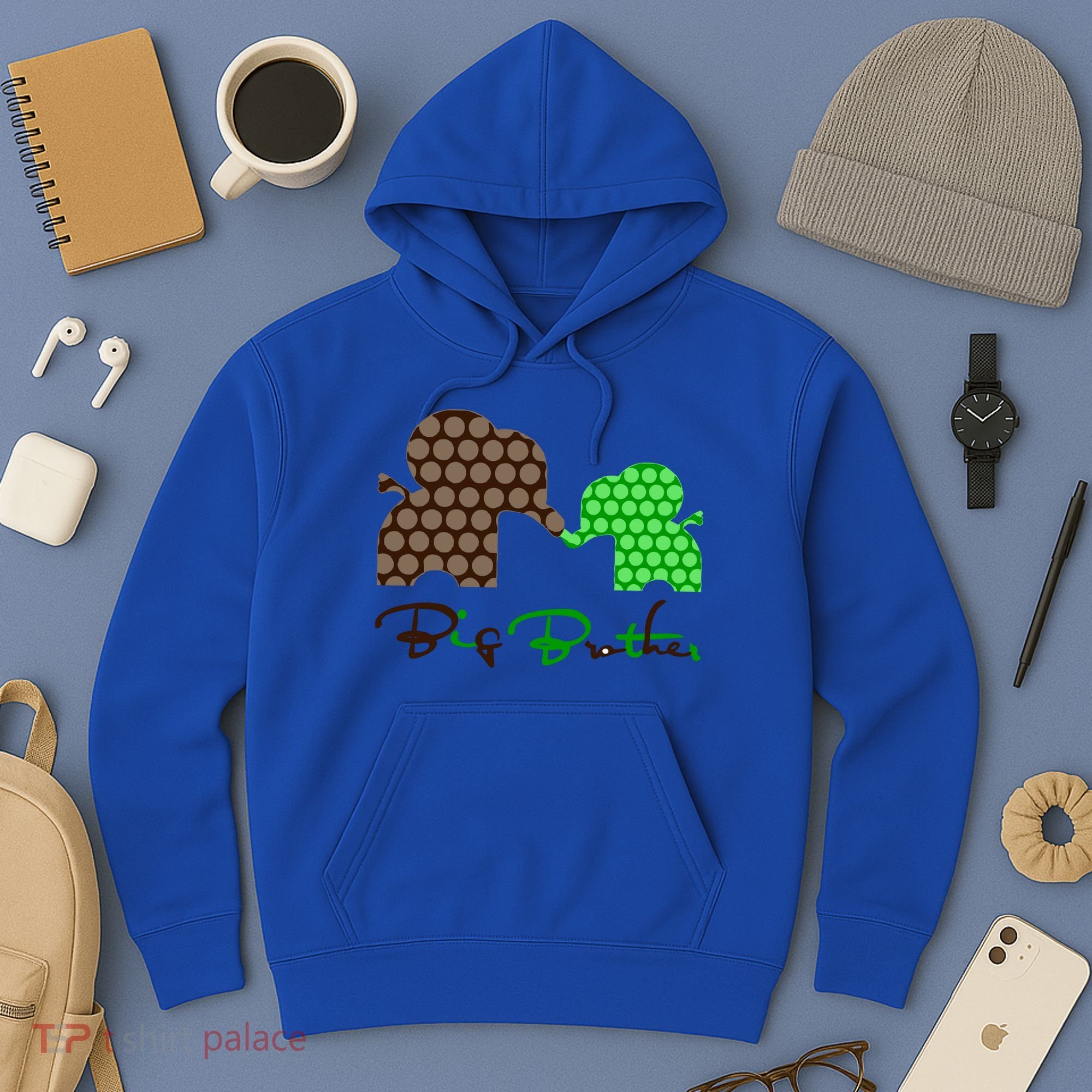 Big Brother Elephant Family Hoodie