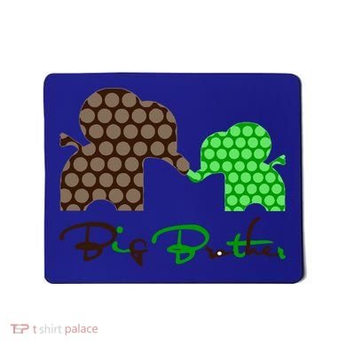 Big Brother Elephant Family Mousepad