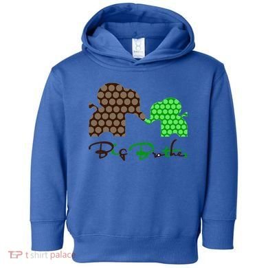 Big Brother Elephant Family Toddler Hoodie