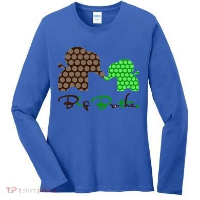 Big Brother Elephant Family Women's Long Sleeve Shirt