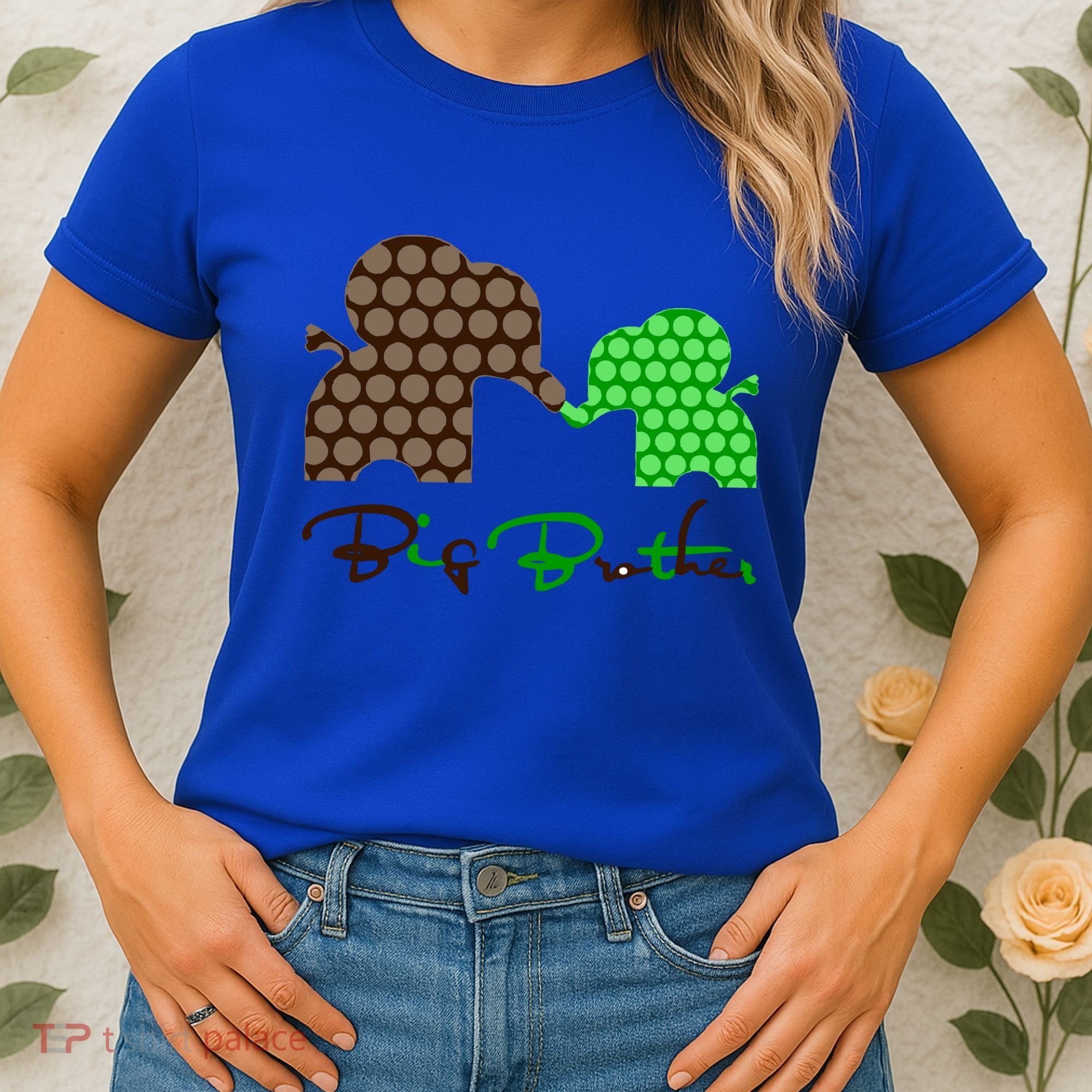 Big Brother Elephant Family Women's T-Shirt
