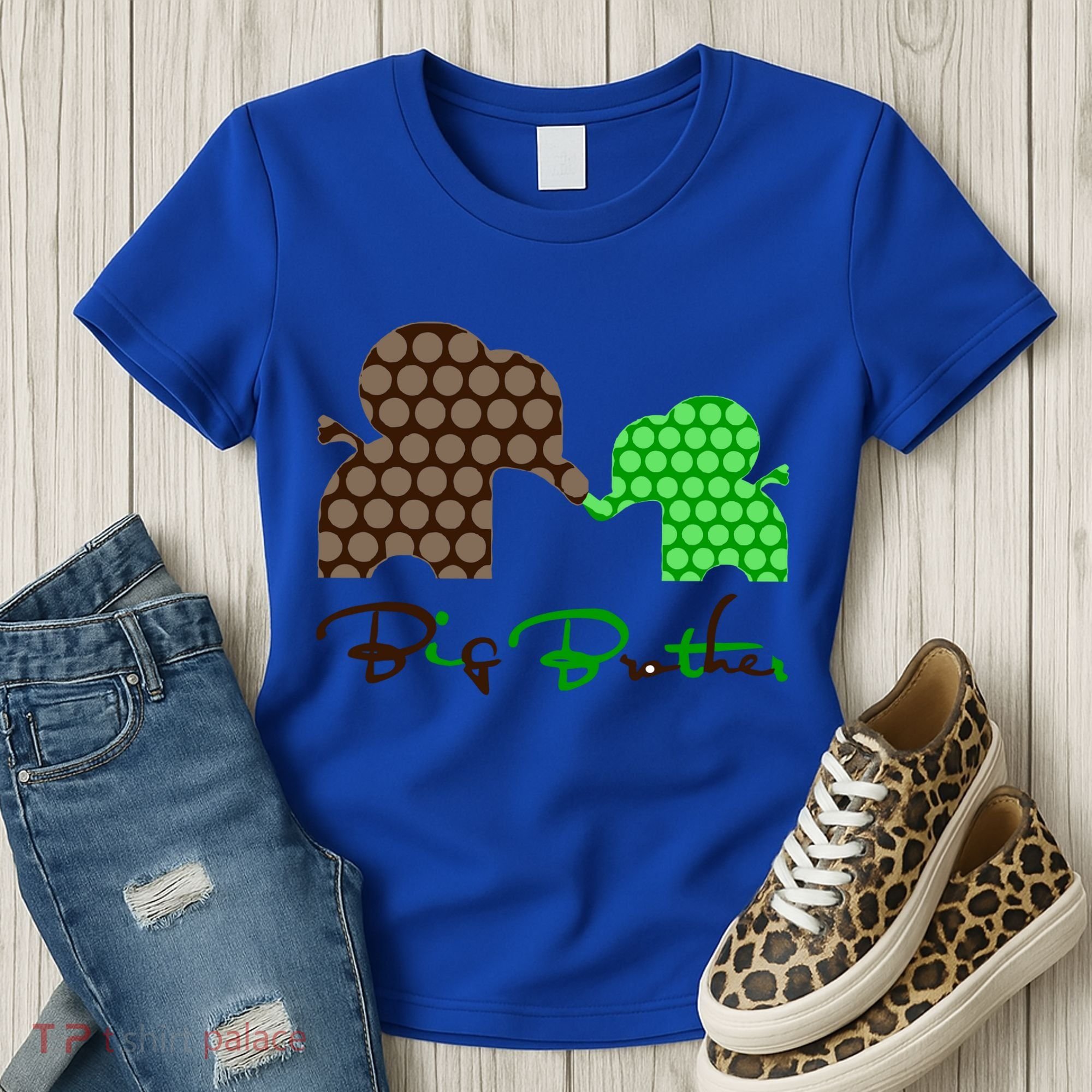 Big Brother Elephant Family Women's T-Shirt