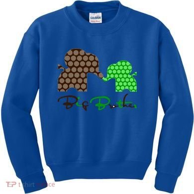Big Brother Elephant Family Kids Sweatshirt