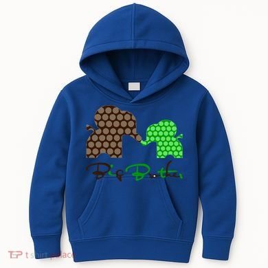 Big Brother Elephant Family Kids Hoodie