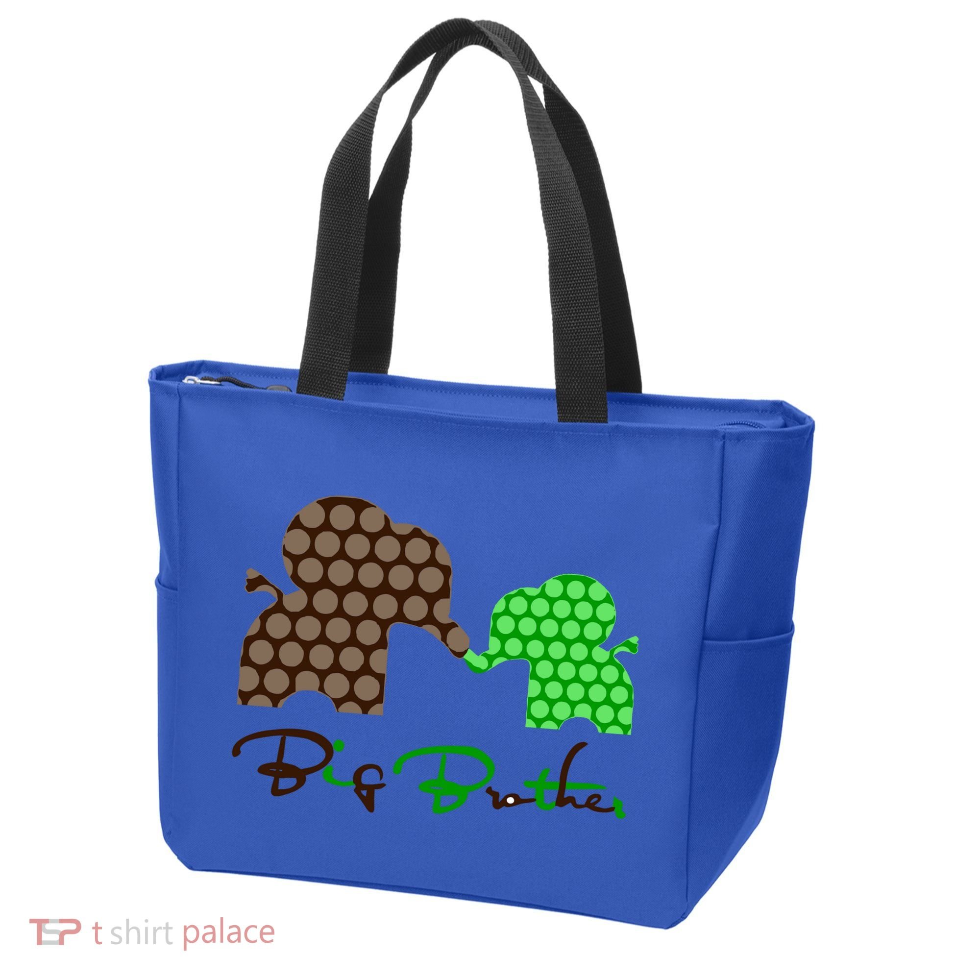 Big Brother Elephant Family Tote Bag