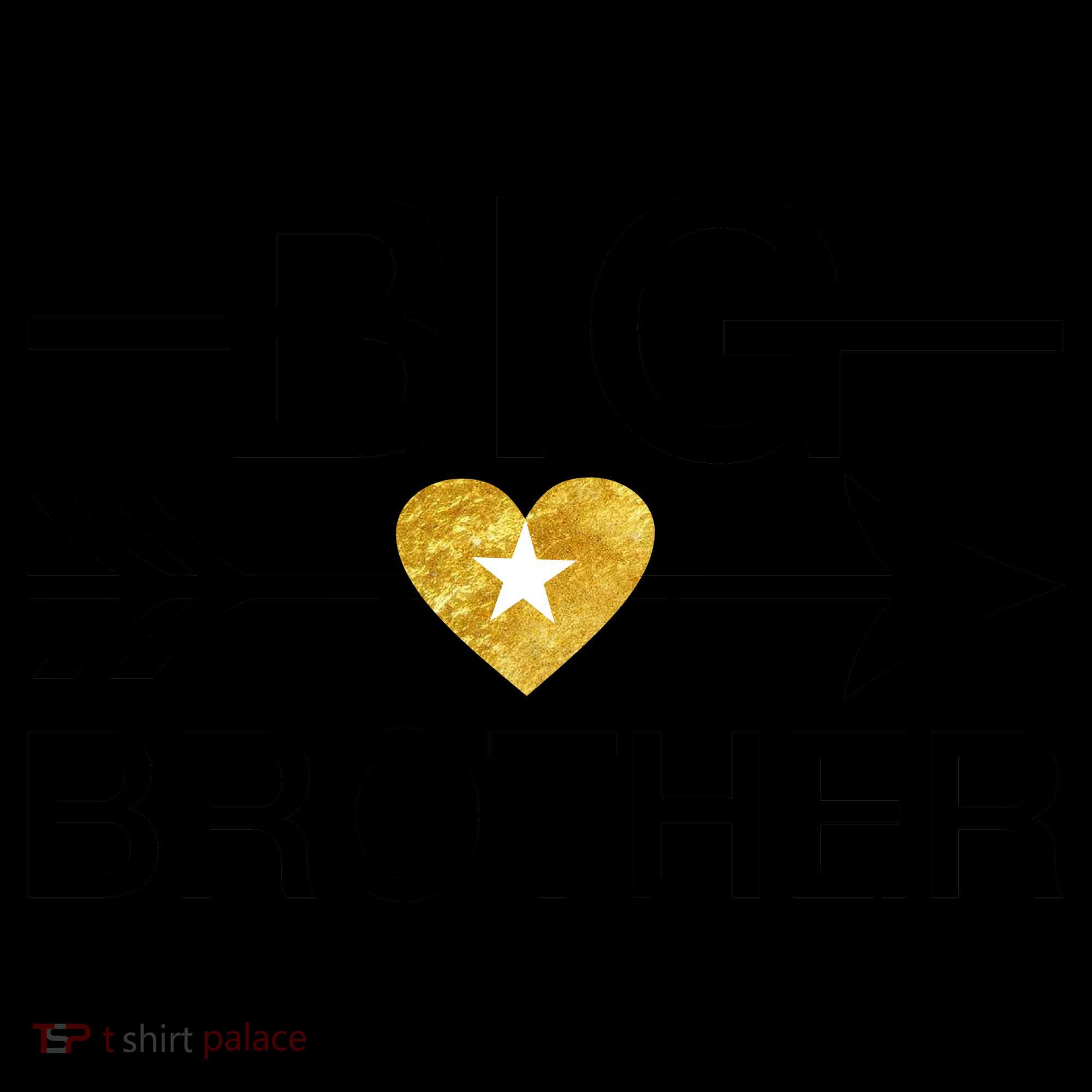 Big Brother Gold Heart Arrow Coffee Mug