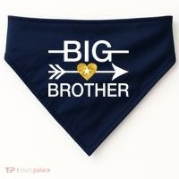 Big Brother Gold Heart Arrow USA-Made Doggie Bandana thumb 0