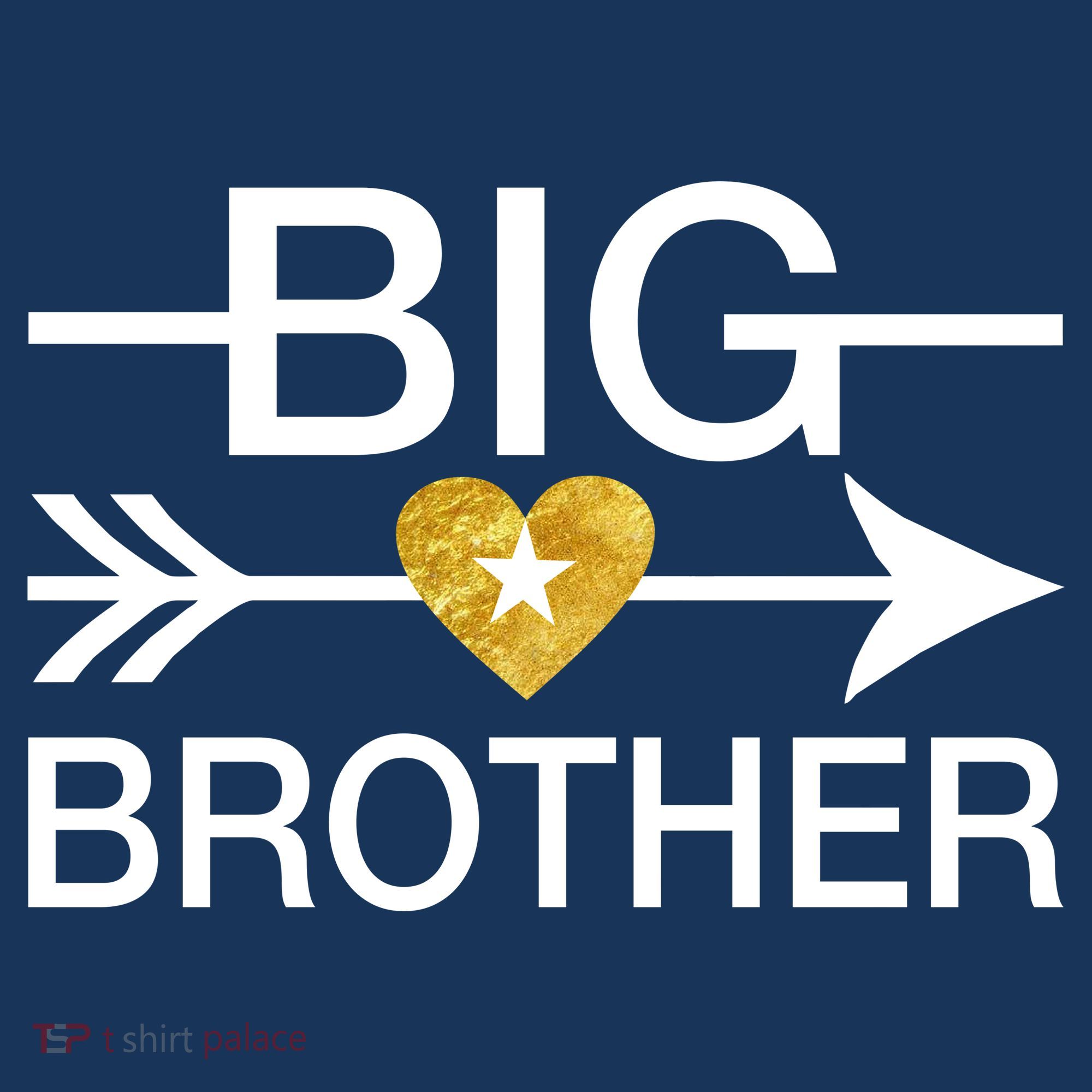 Big Brother Gold Heart Arrow Hoodie