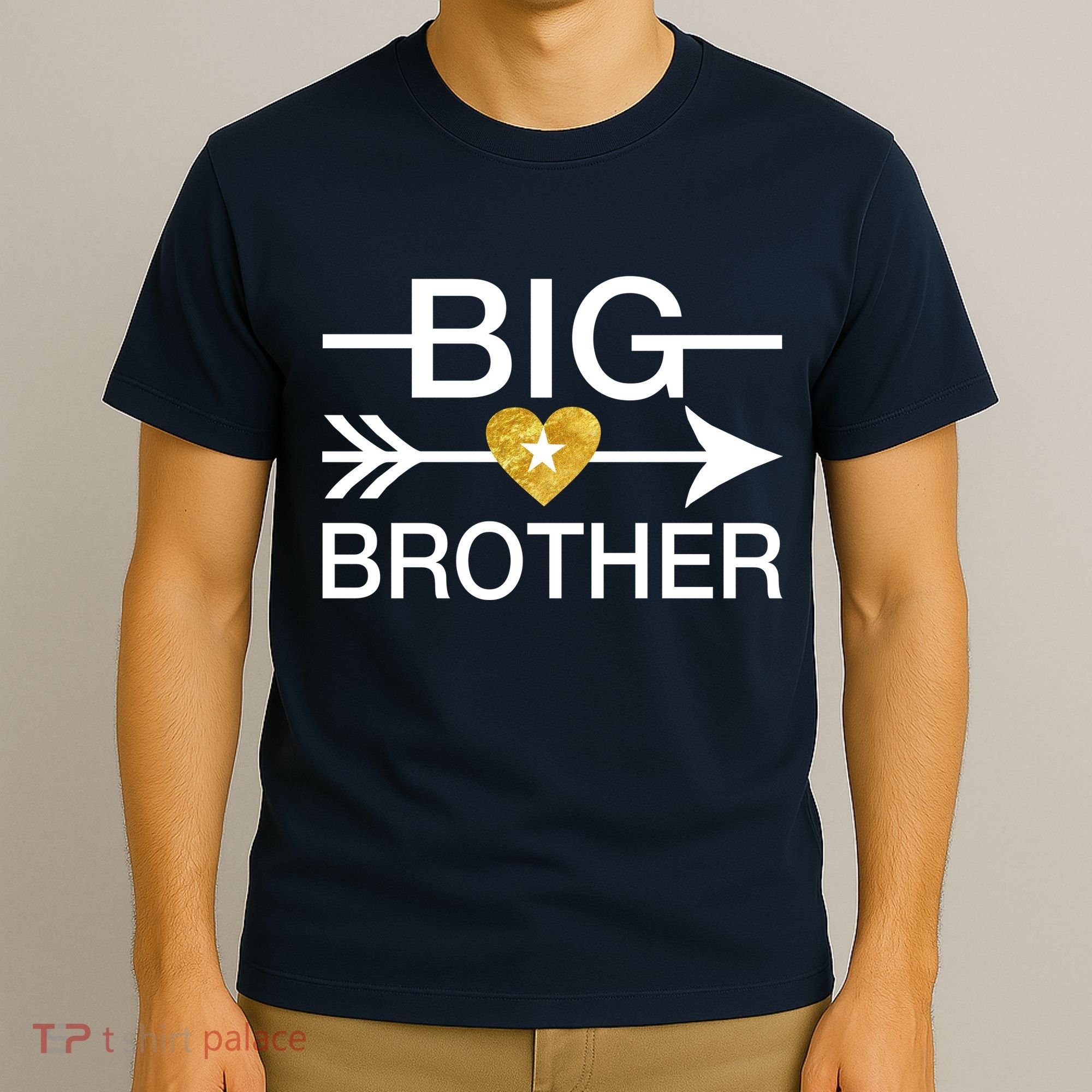 Big Brother Gold Heart Arrow T-Shirt