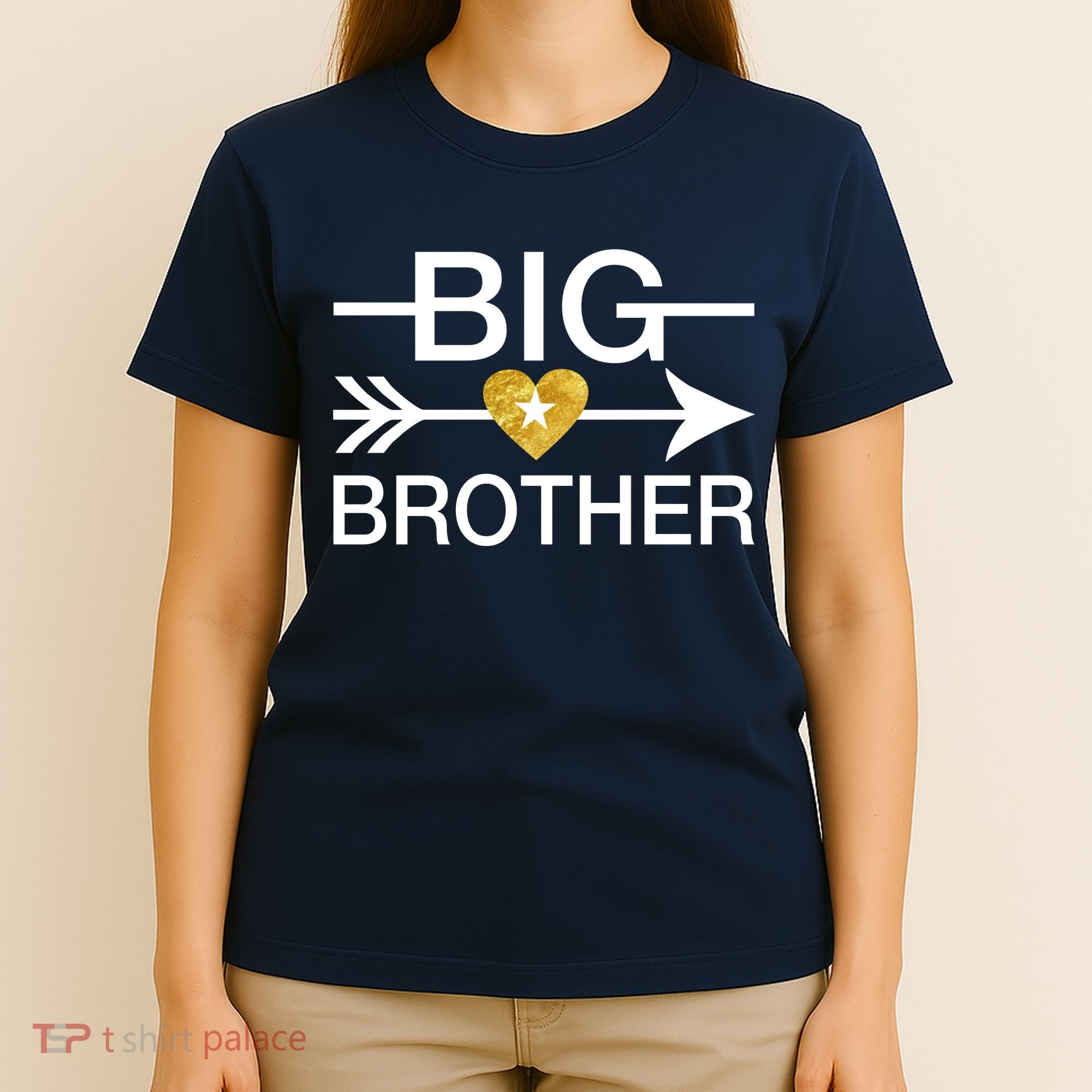 Big Brother Gold Heart Arrow T-Shirt