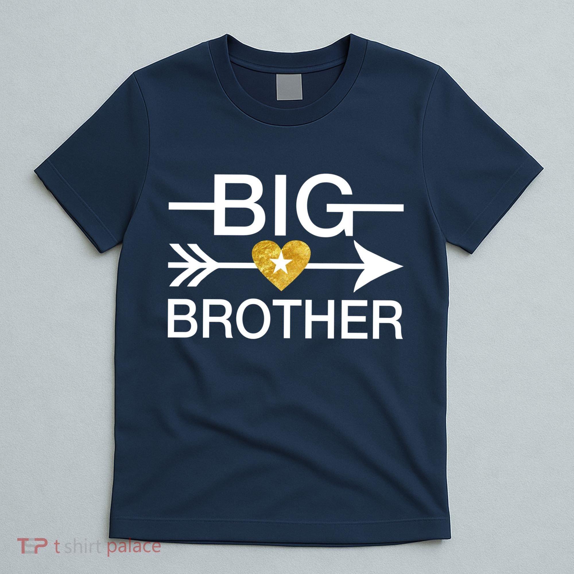 Big Brother Gold Heart Arrow T-Shirt