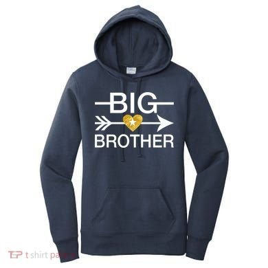 Big Brother Gold Heart Arrow Women's Hoodie