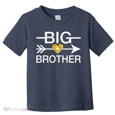 Big Brother Gold Heart Arrow Toddler T-Shirt