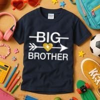 Big Brother Gold Heart Arrow Kids T-Shirt thumb 3