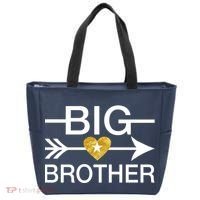 Big Brother Gold Heart Arrow Tote Bag thumb 0