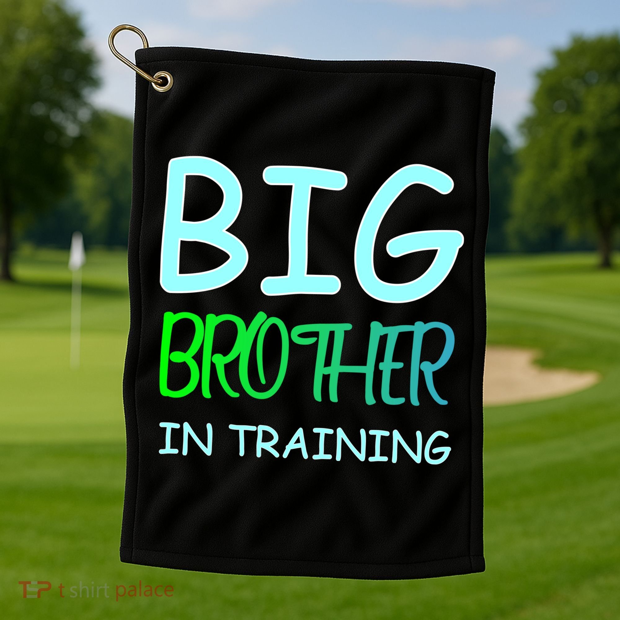 Big Brother In Training Golf Towel