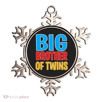 Big Brother of Twins Colorful Text Ornament
