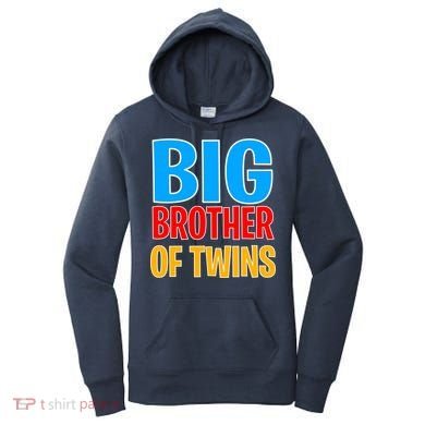 Big Brother of Twins Colorful Text Women's Hoodie