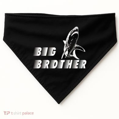 Big Brother Shark Funny Bro USA-Made Doggie Bandana