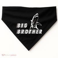 Big Brother Shark Funny Bro USA-Made Doggie Bandana thumb 0