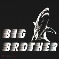 Big Brother Shark Funny Bro Bucket Hat thumb 4