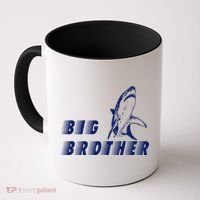 Big Brother Shark Funny Bro Coffee Mug thumb 0