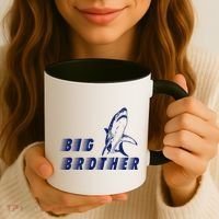 Big Brother Shark Funny Bro Coffee Mug thumb 3