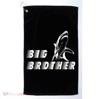 Big Brother Shark Funny Bro Golf Towel thumb 0