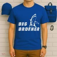Big Brother Shark Funny Bro T-Shirt thumb 6