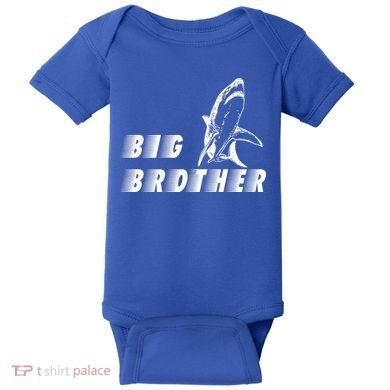 Big Brother Shark Funny Bro Baby Bodysuit