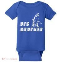 Big Brother Shark Funny Bro Baby Bodysuit thumb 0
