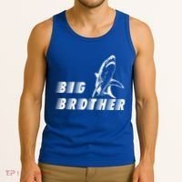 Big Brother Shark Funny Bro Tank Top thumb 3