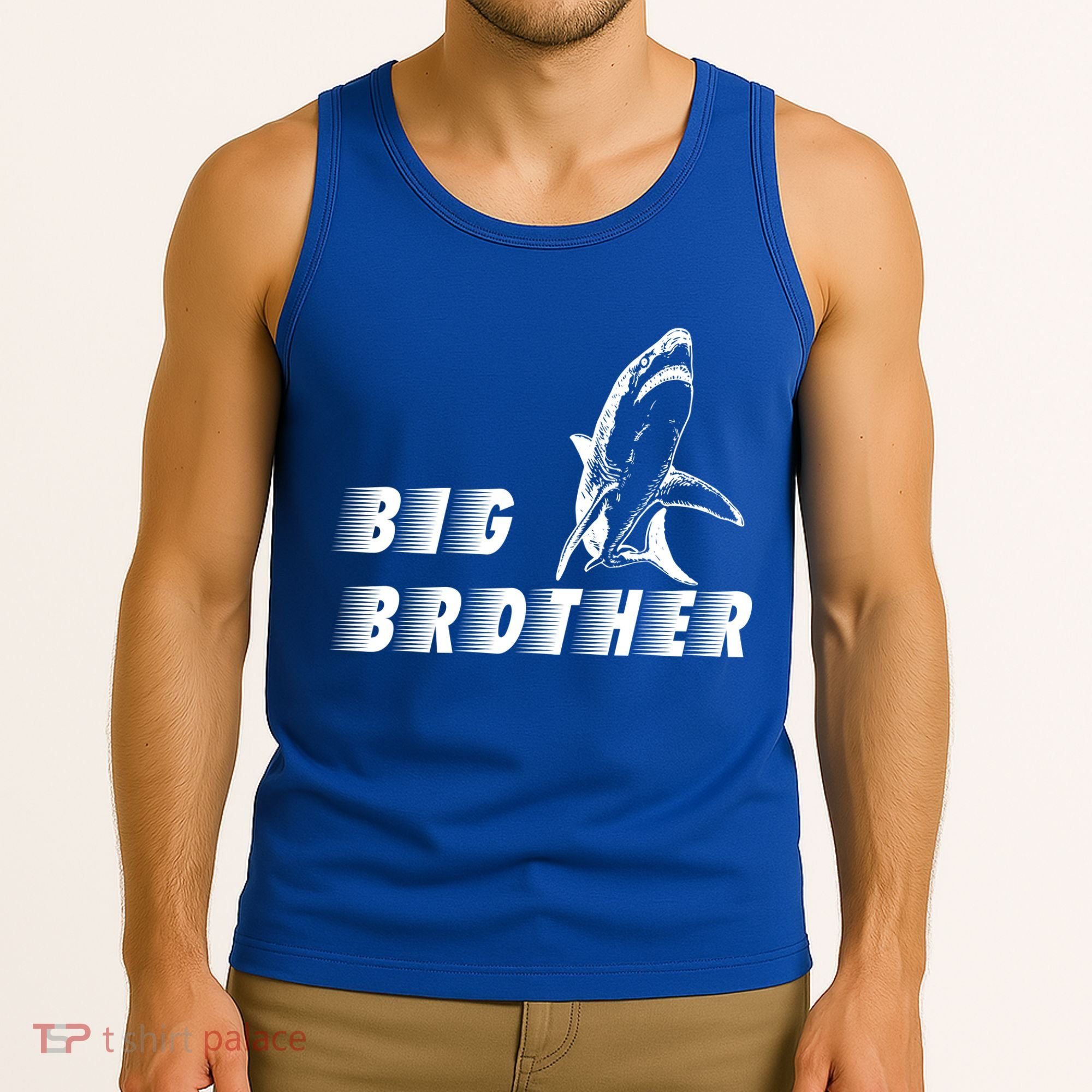 Big Brother Shark Funny Bro Tank Top