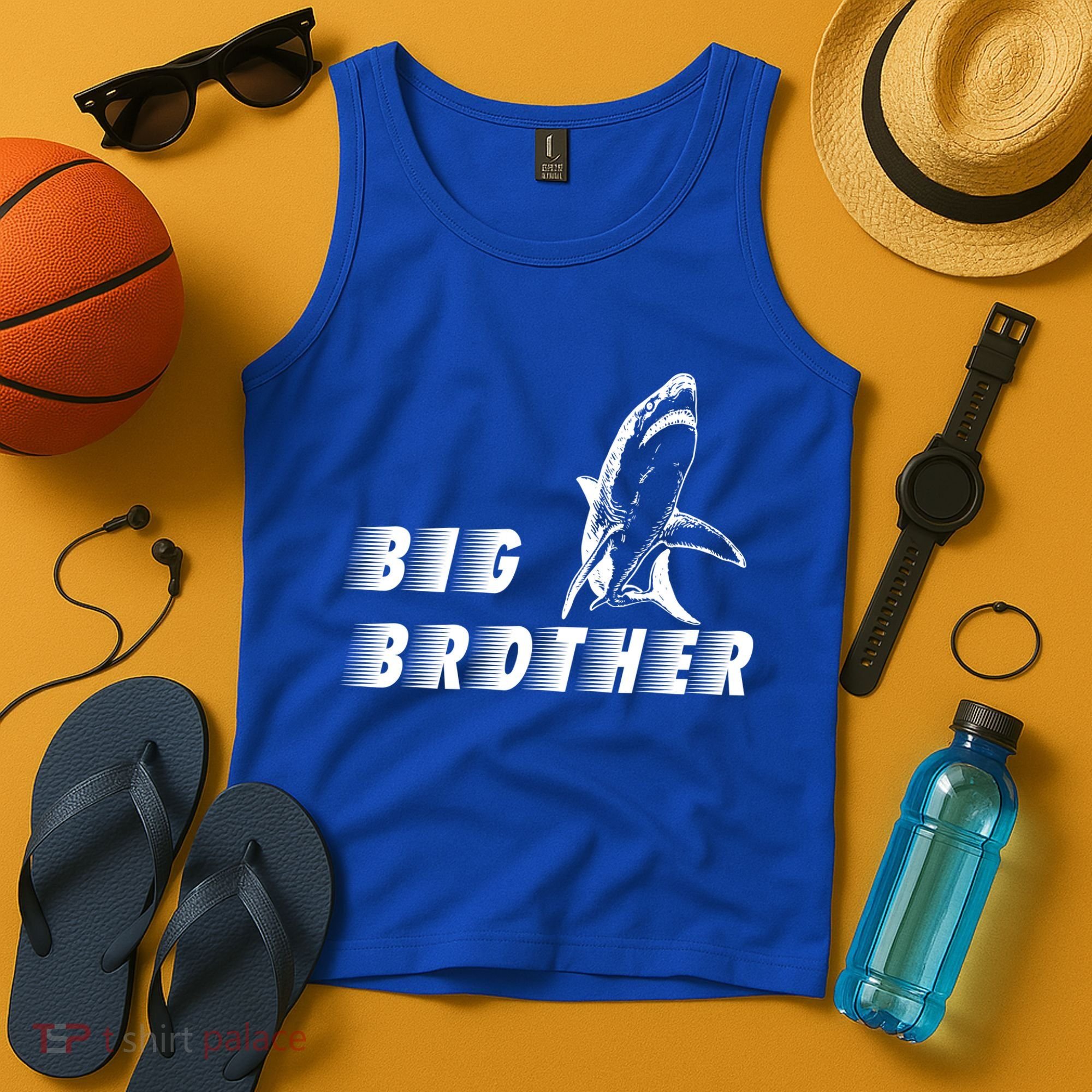 Big Brother Shark Funny Bro Tank Top