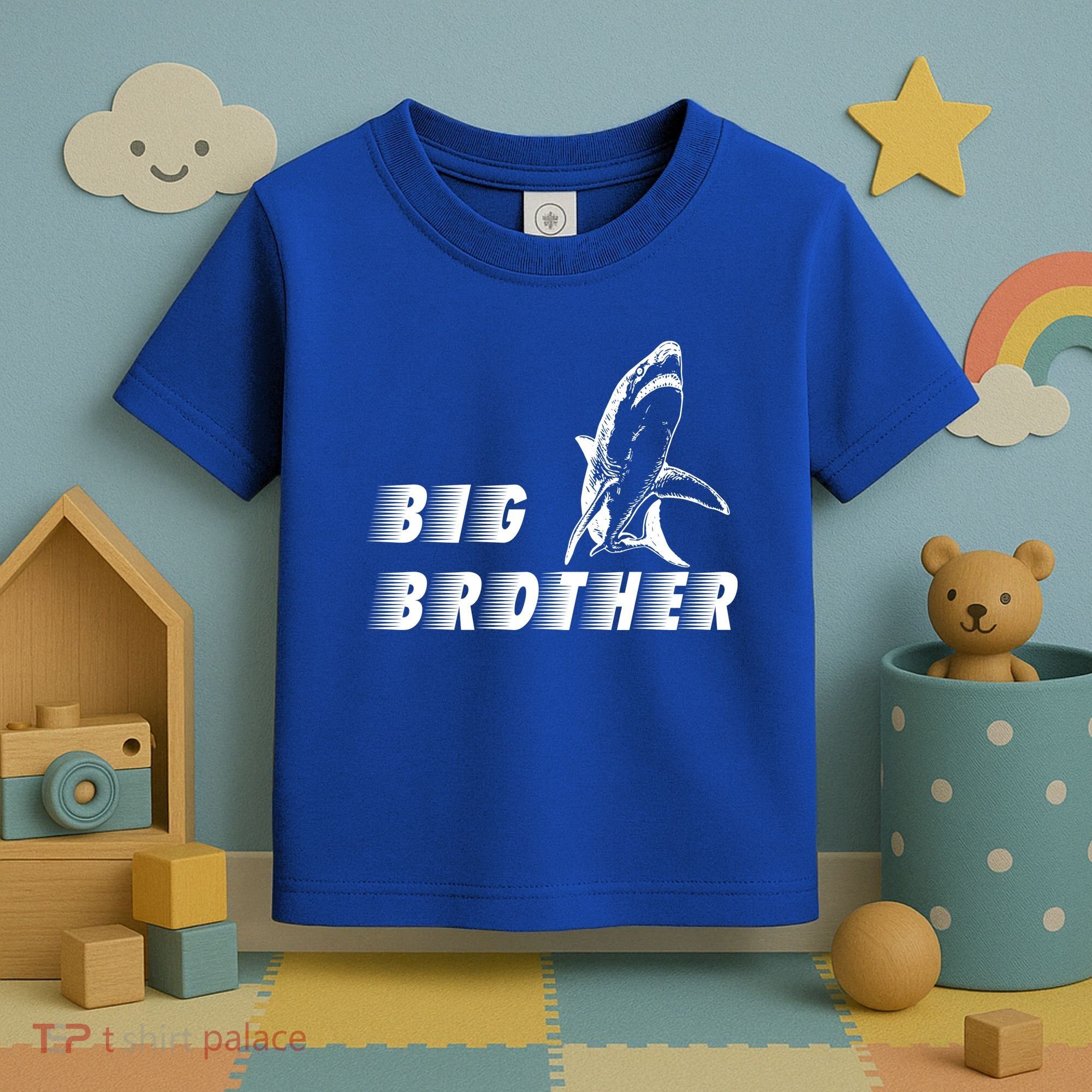 Big Brother Shark Funny Bro Toddler T-Shirt