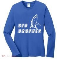 Big Brother Shark Funny Bro Women's Long Sleeve Shirt thumb 0