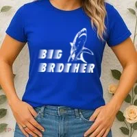 Big Brother Shark Funny Bro Women's T-Shirt thumb 2