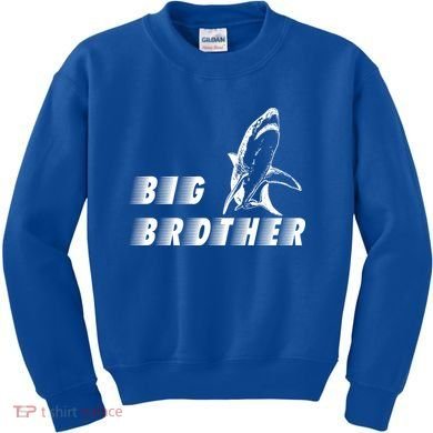 Big Brother Shark Funny Bro Kids Sweatshirt