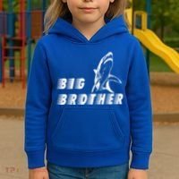 Big Brother Shark Funny Bro Kids Hoodie thumb 3