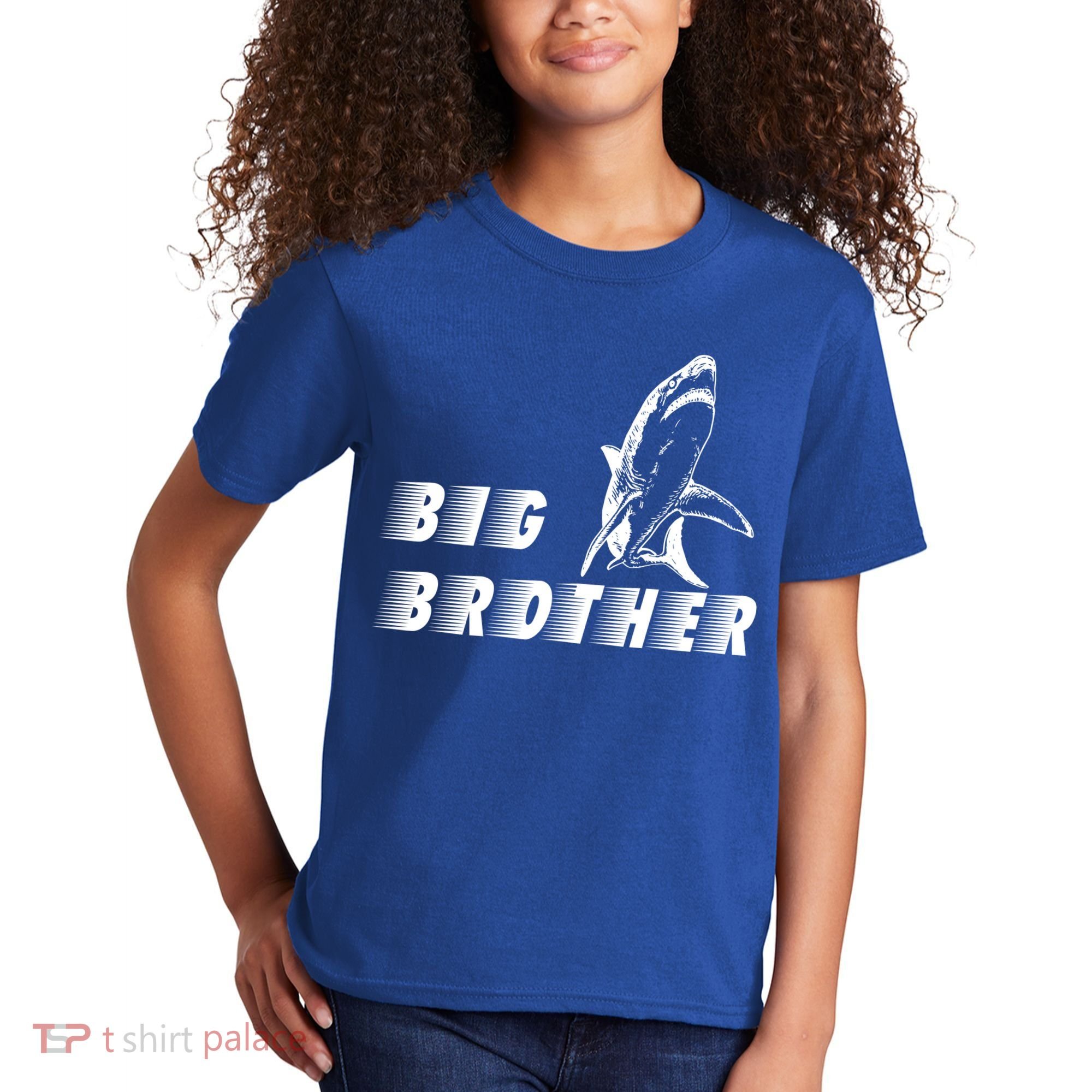 Big Brother Shark Funny Bro Kids T-Shirt