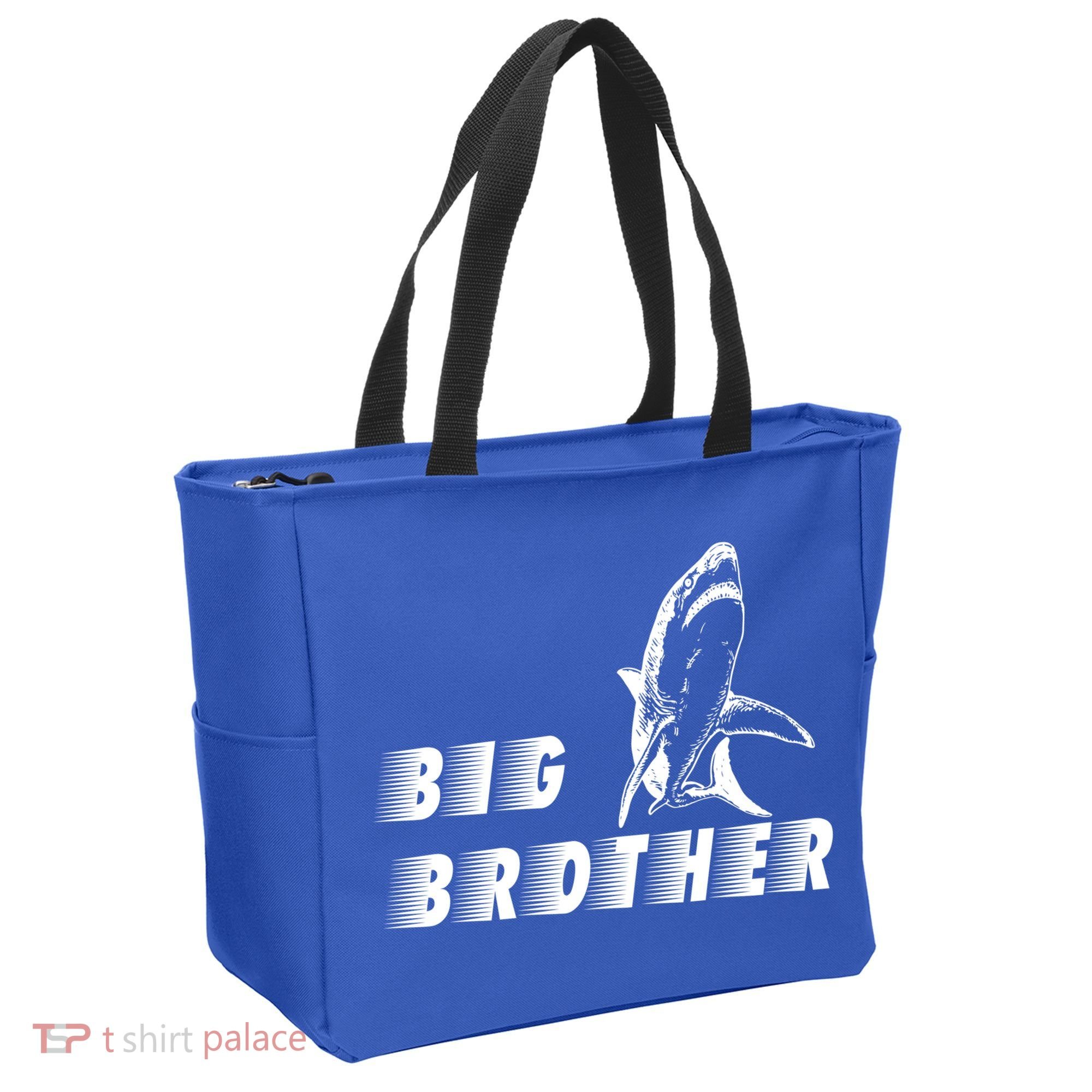 Big Brother Shark Funny Bro Tote Bag