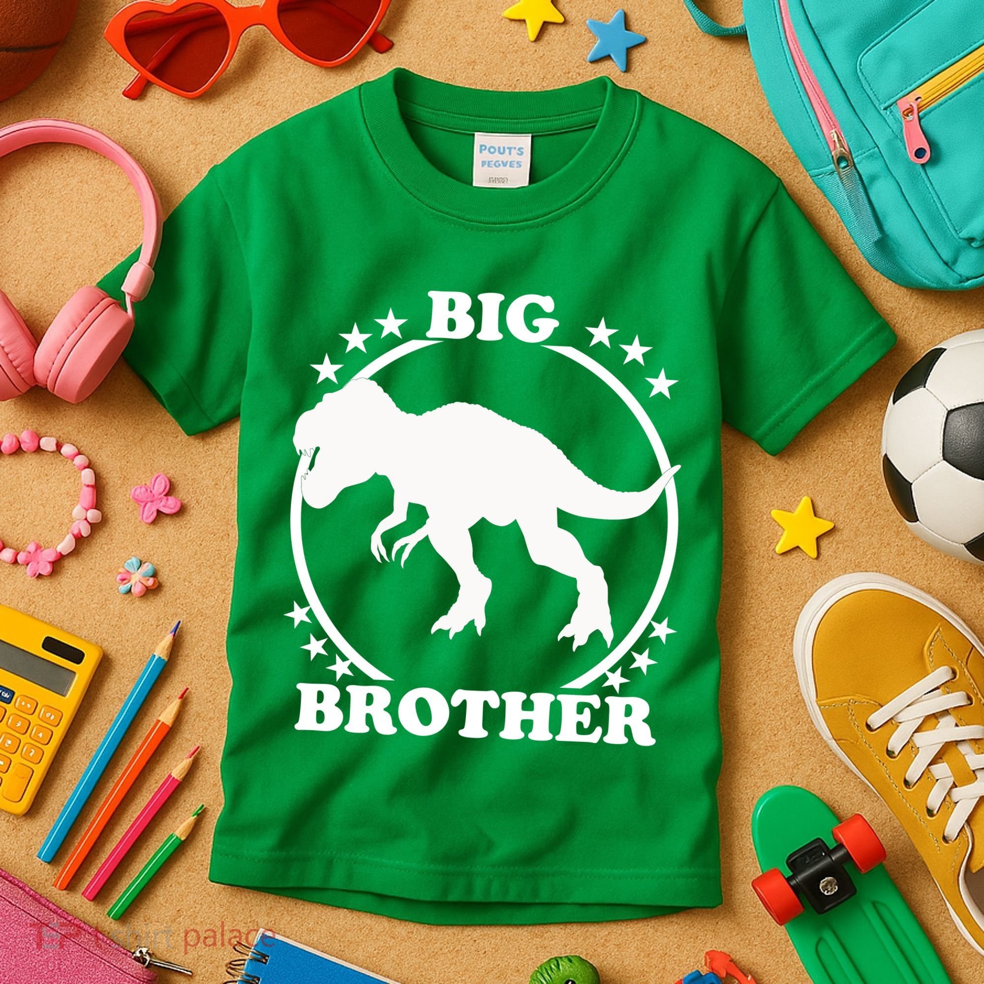 Big Brother T-Rex Kids T-Shirt