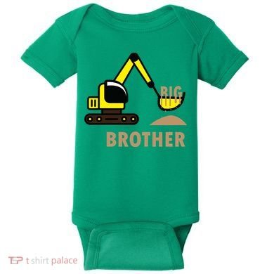 Big Brother Tractor Baby Bodysuit