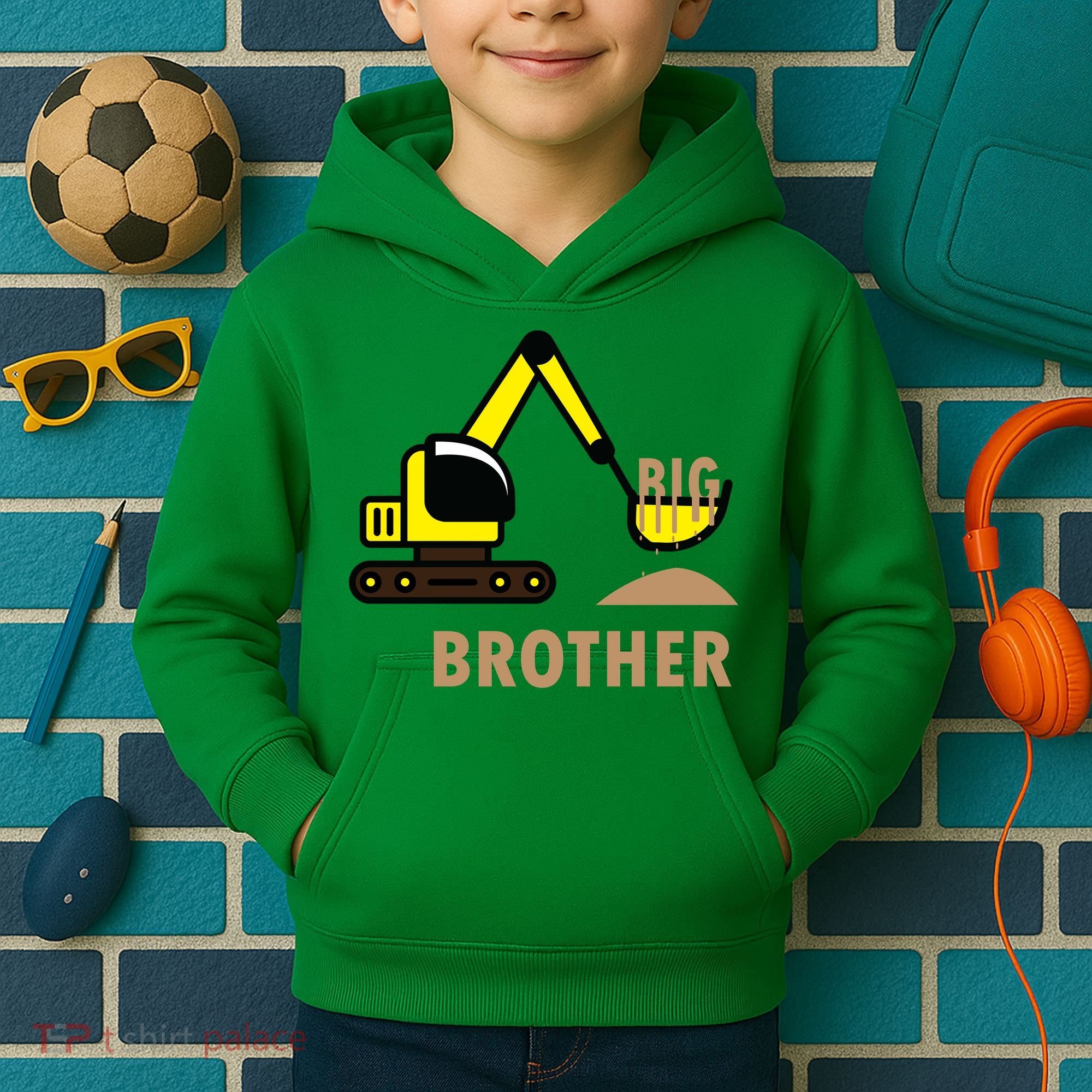 Big Brother Tractor Kids Hoodie