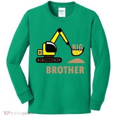 Big Brother Tractor Kids Long Sleeve Shirt
